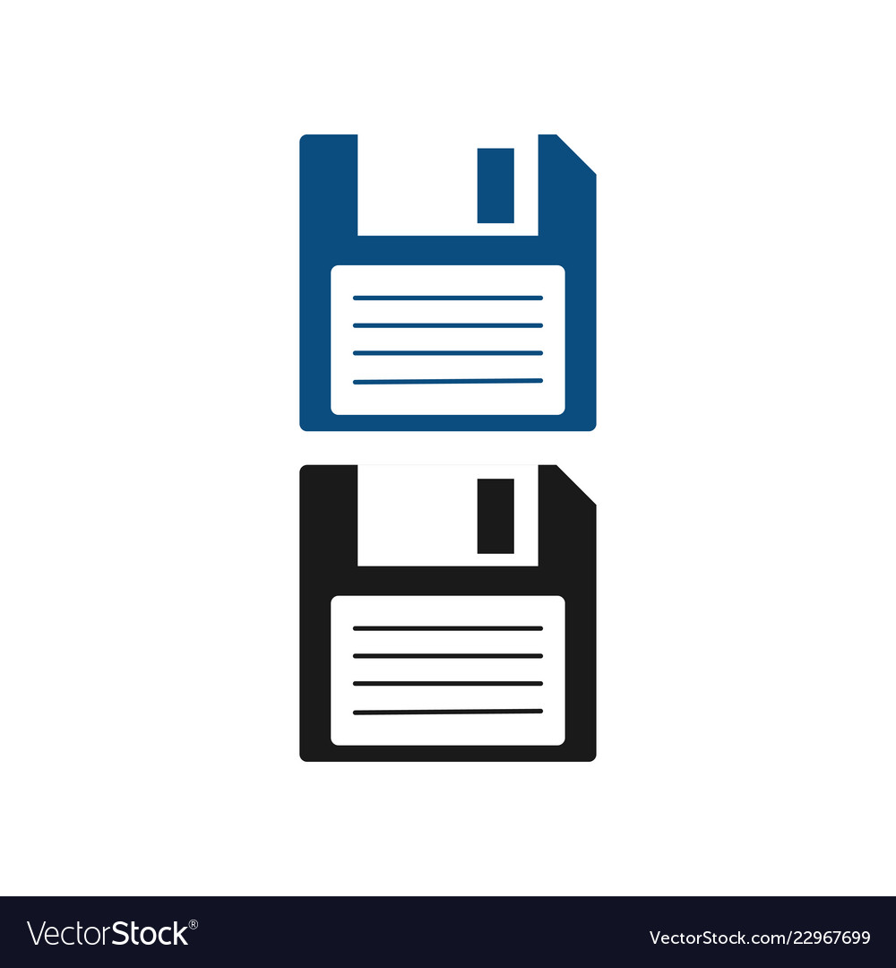 Floppy disk diskette graphic design template Vector Image