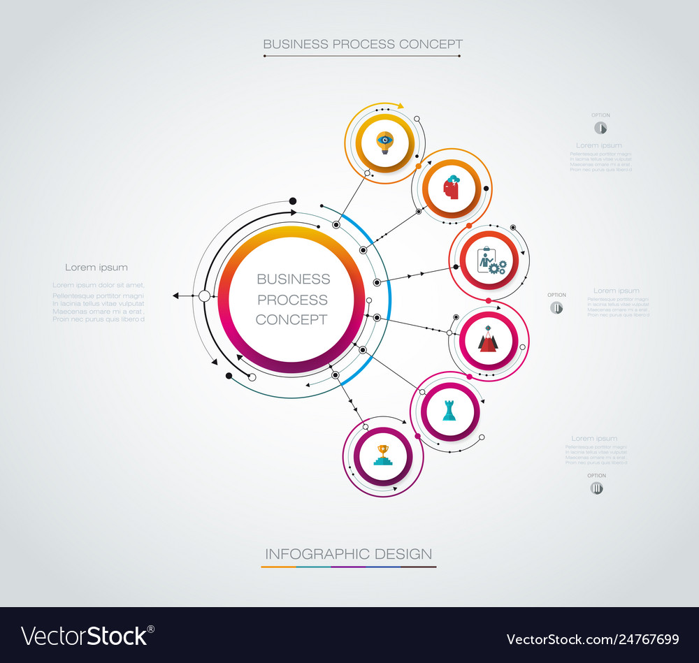 Infographic label design with 5 options 4-5-17 8 Vector Image