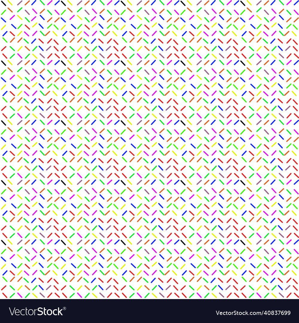 Multi color stick seamless pattern Royalty Free Vector Image