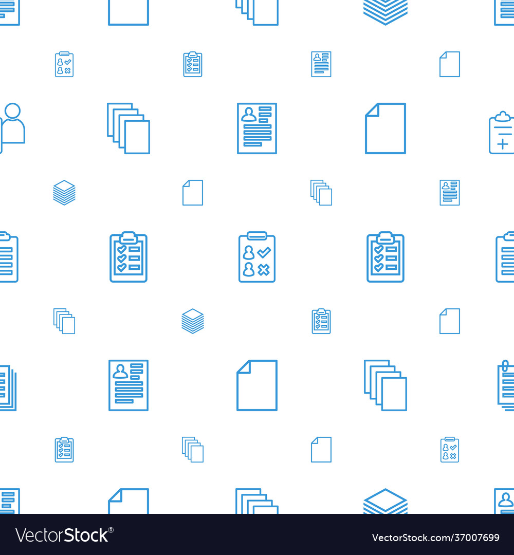 Notepad icons pattern seamless white background