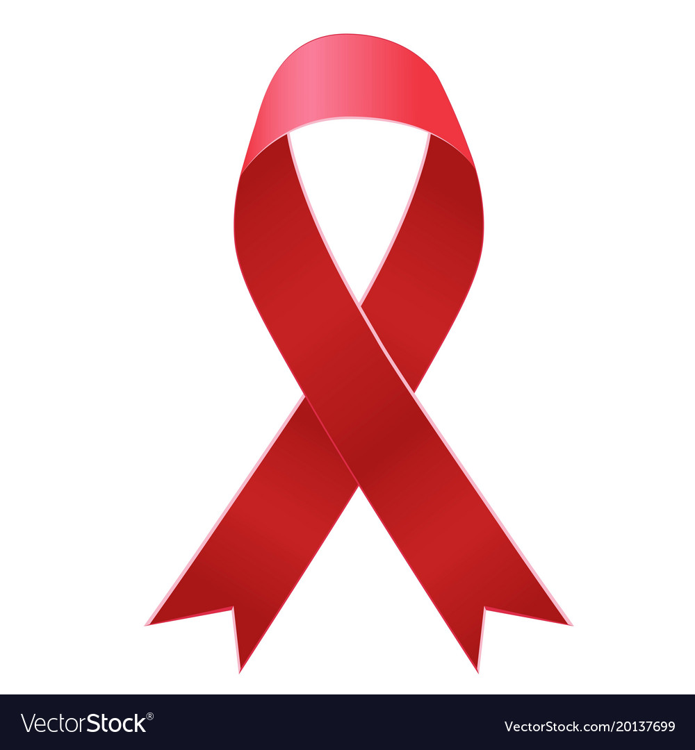 Realistic red ribbon world aids day symbol 1