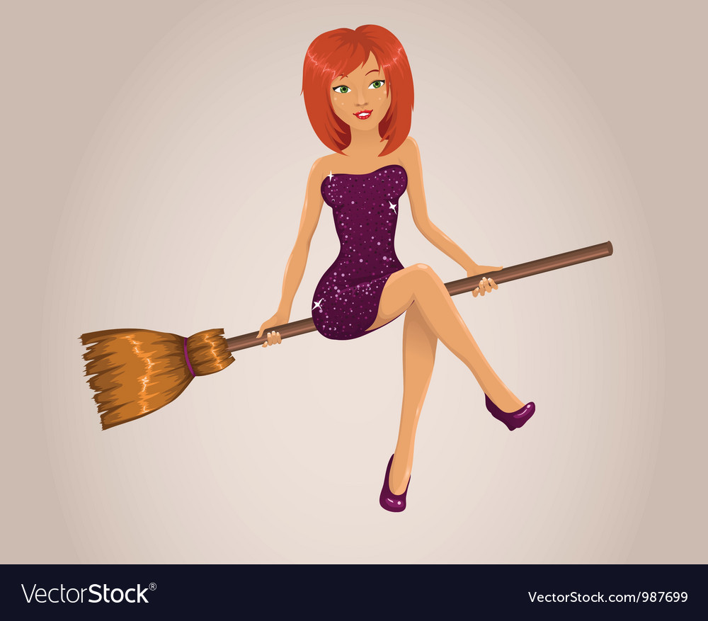 Sexy Halloween Witch Royalty Free Vector Image