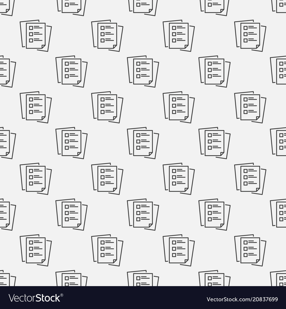 To do list linear seamless pattern vector image To do list linear seamless pattern
