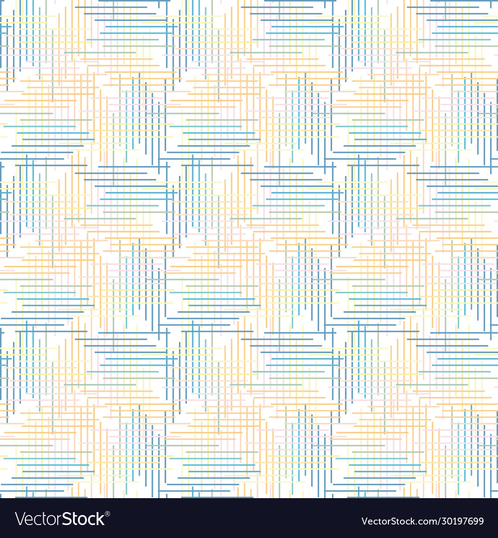 Whimsical woven criss cross lines seamless pattern