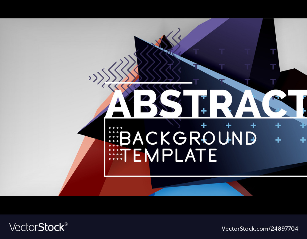 Abstract color triangles geometric background