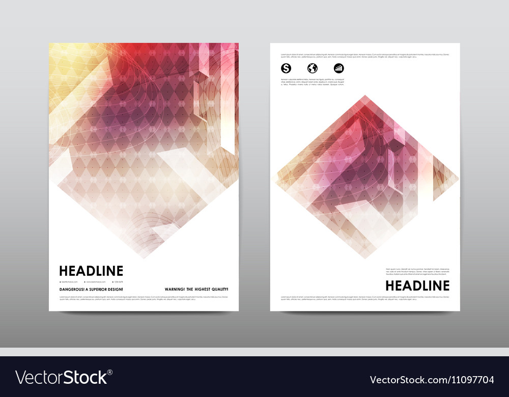 Download Brochure layout template flyer design Royalty Free Vector