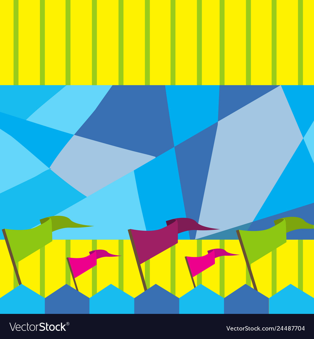 Different color and size of blank banner flag