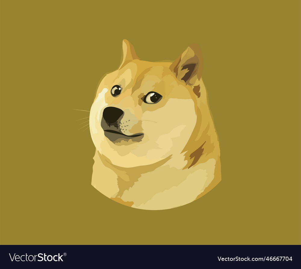 Dogecoin crypto currency logo twitter social media