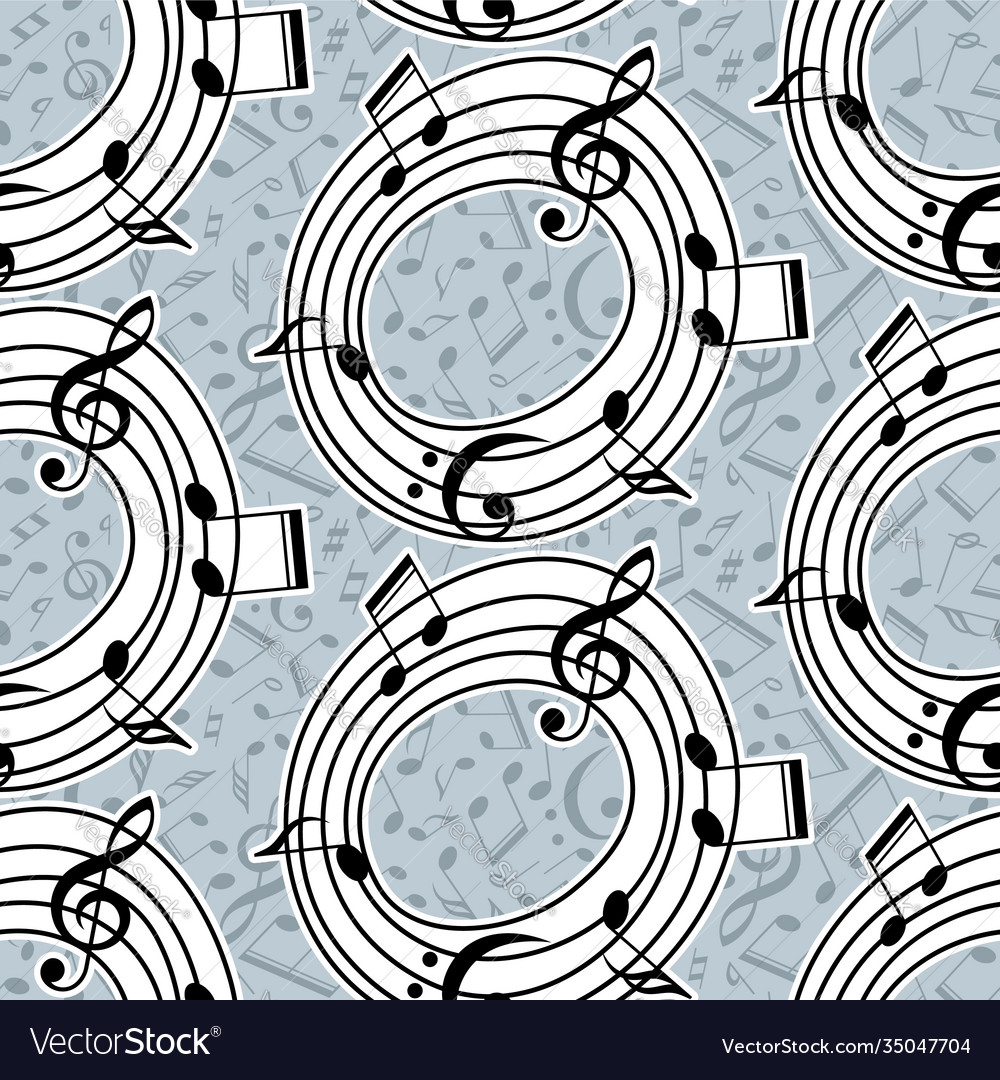 Musical pattern with notes