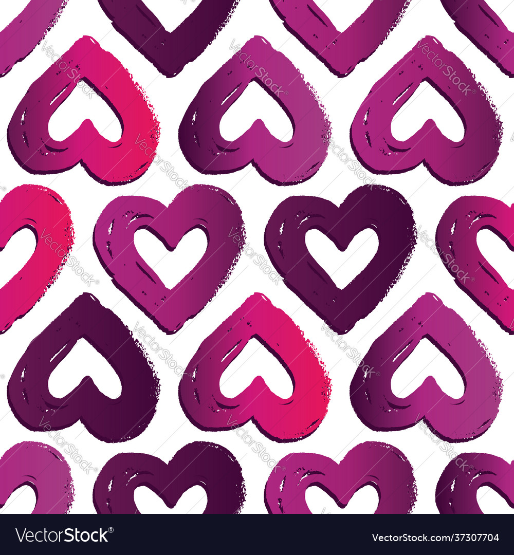 Seamless pattern with hearts abstract background