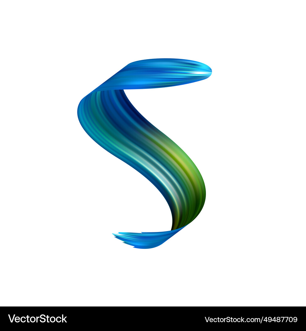 Vector Brush Gradient 3d brushstroke gradient texture brush Royalty Free Vector