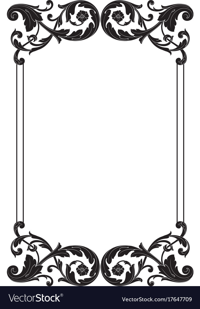 Classical baroque Royalty Free Vector Image - VectorStock