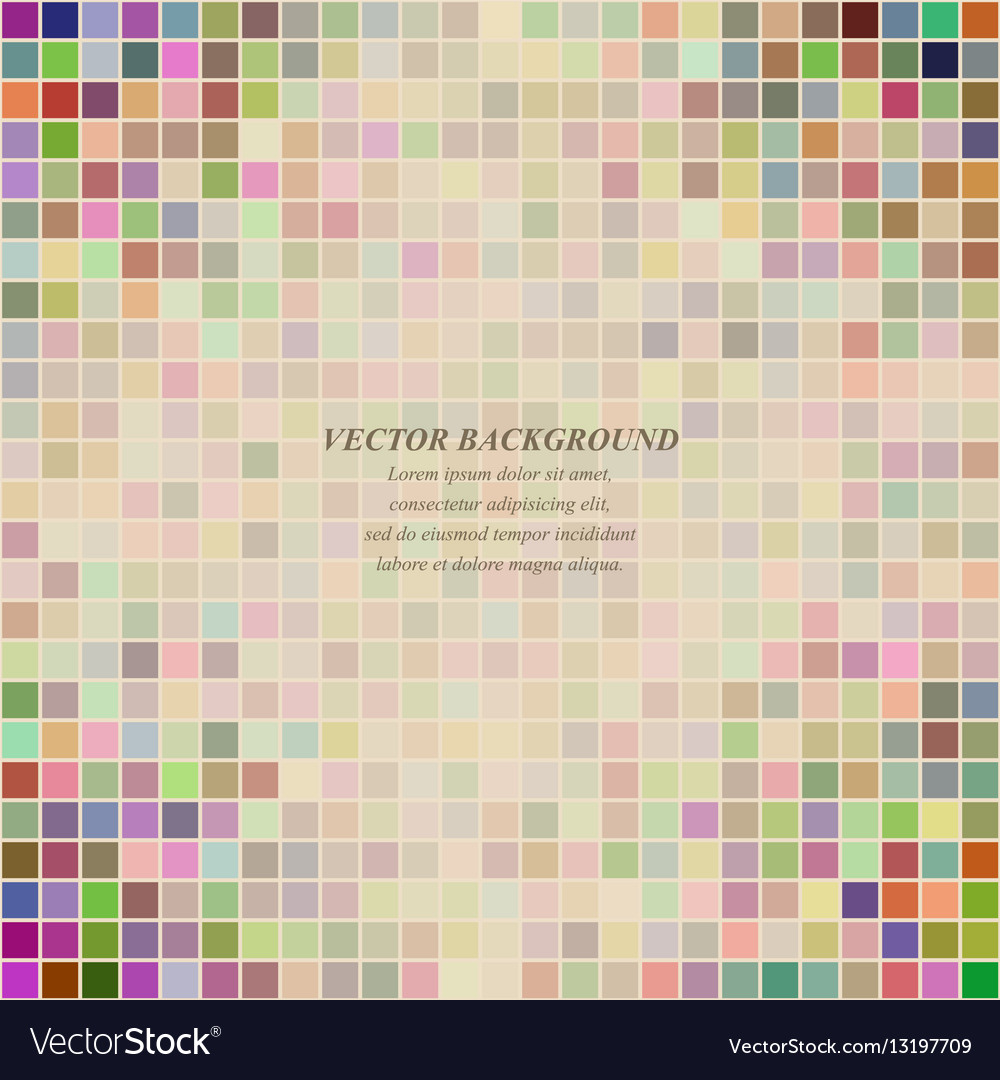 Multicolored abstract square pattern background