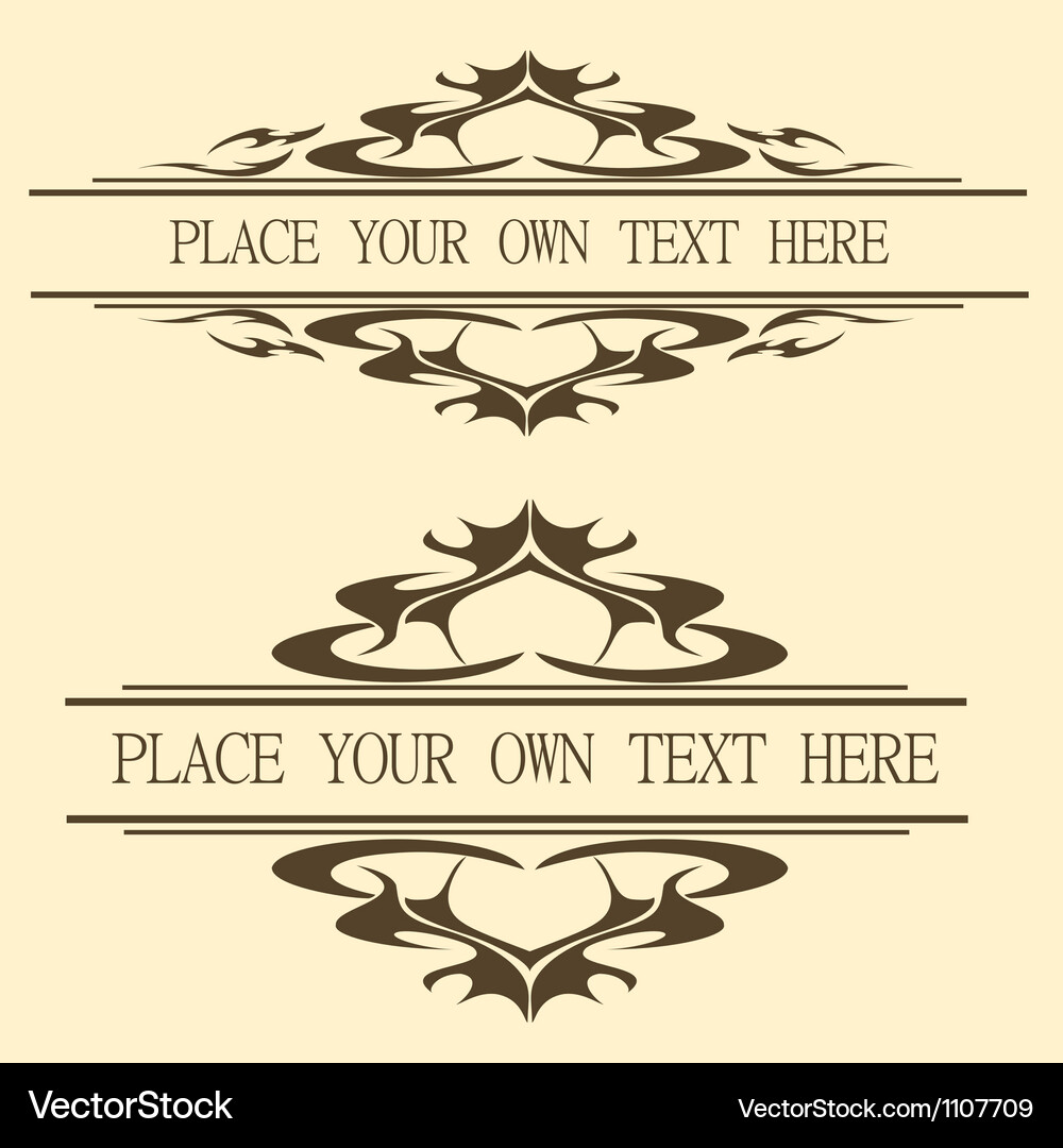 Vintage design elements Royalty Free Vector Image