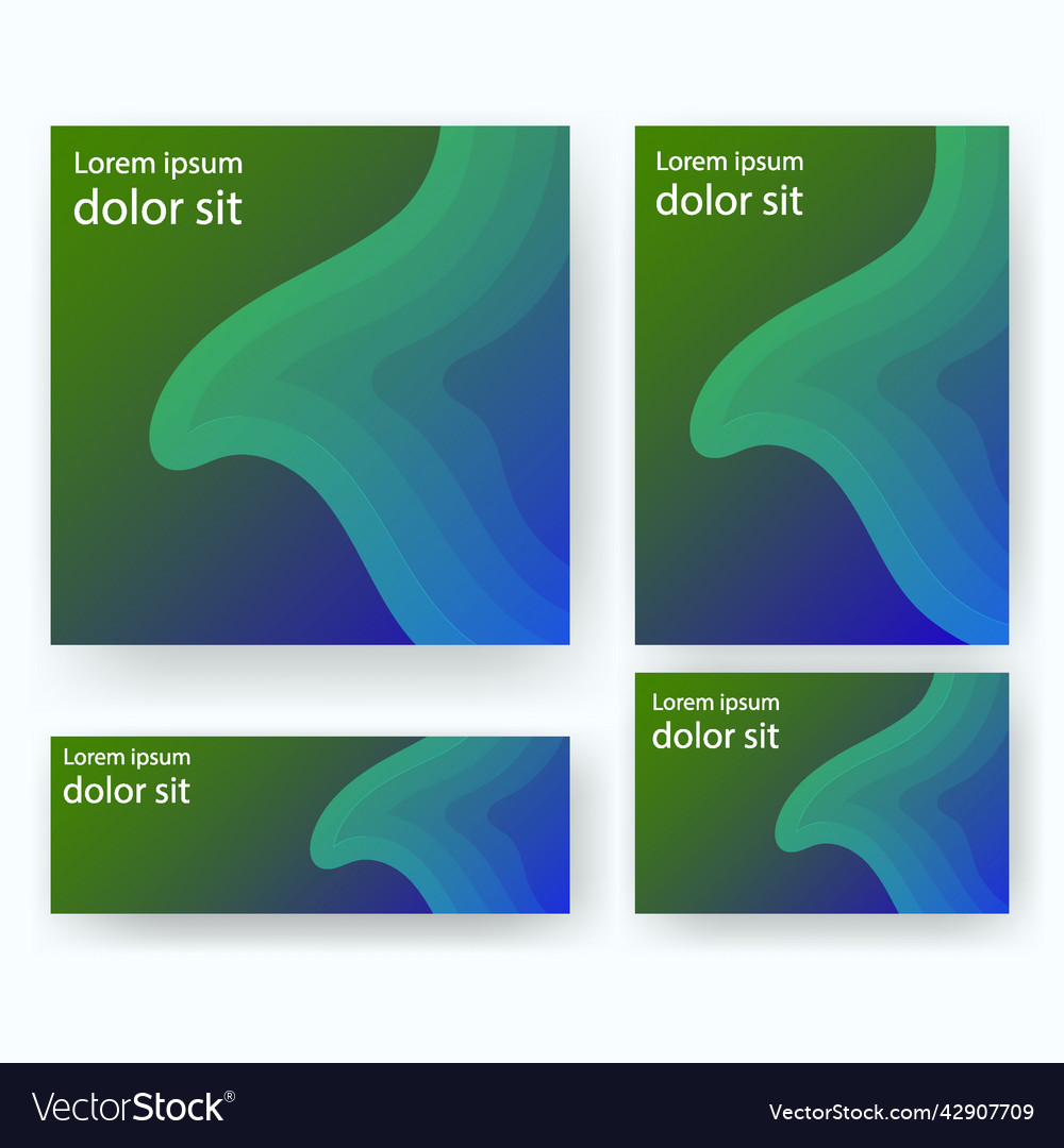 Wave pattern brochure template for print