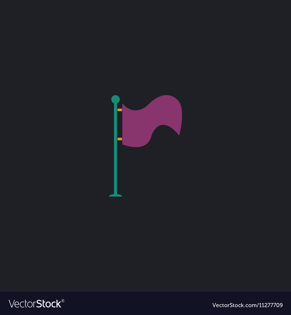 Waving flag computer symbol