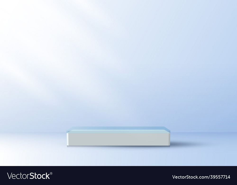 3d realistic elegant display white pedestal vector image 3d realistic elegant display white pedestal