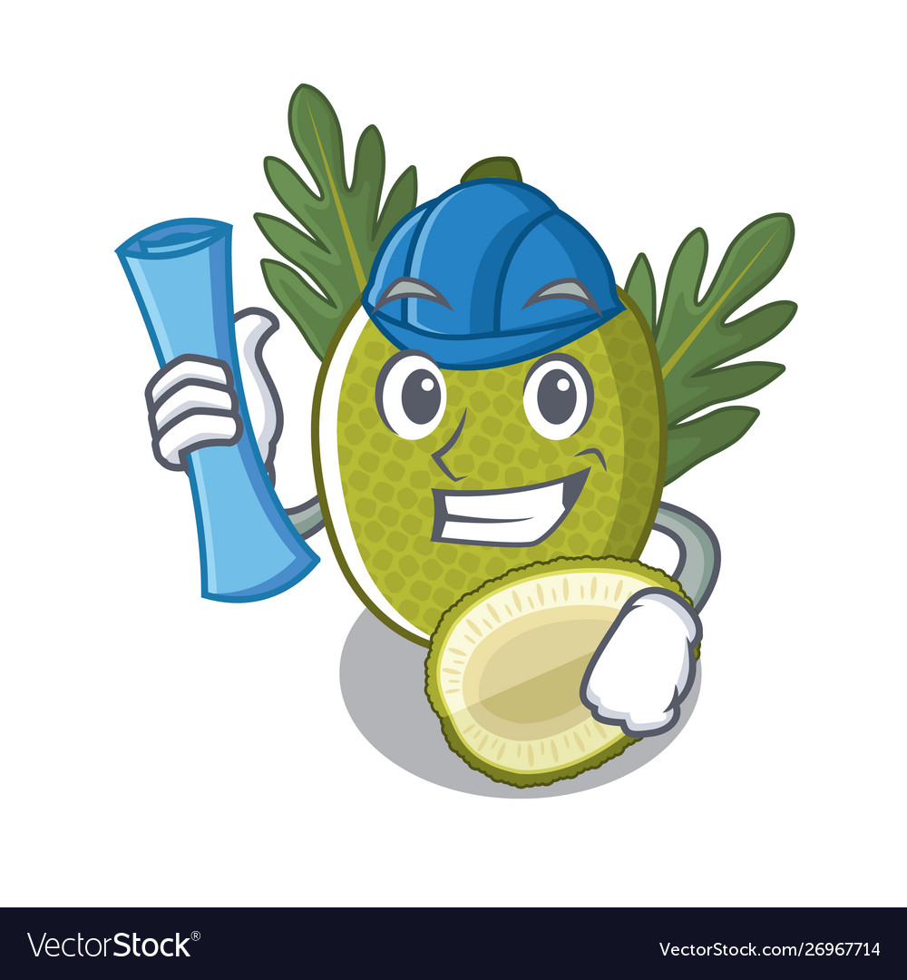 Architect breadfruit with in character shape Vector Image Architect breadfruit with in character shape