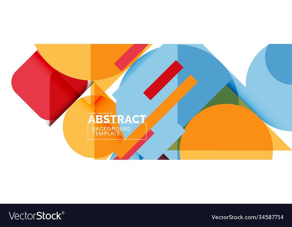 Clean minimal geometric abstract background Vector Image Clean minimal geometric abstract background
