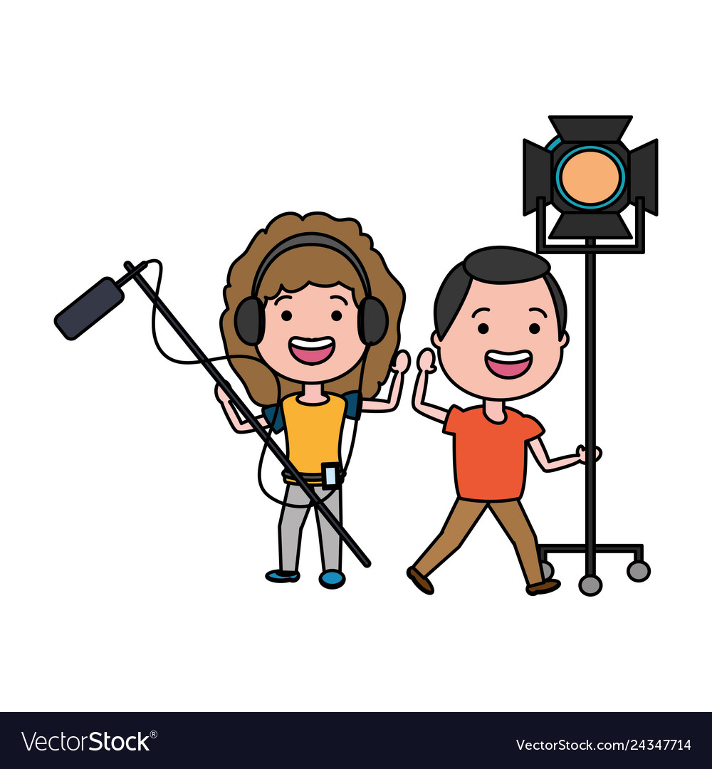 Couple with movie objects avatar character