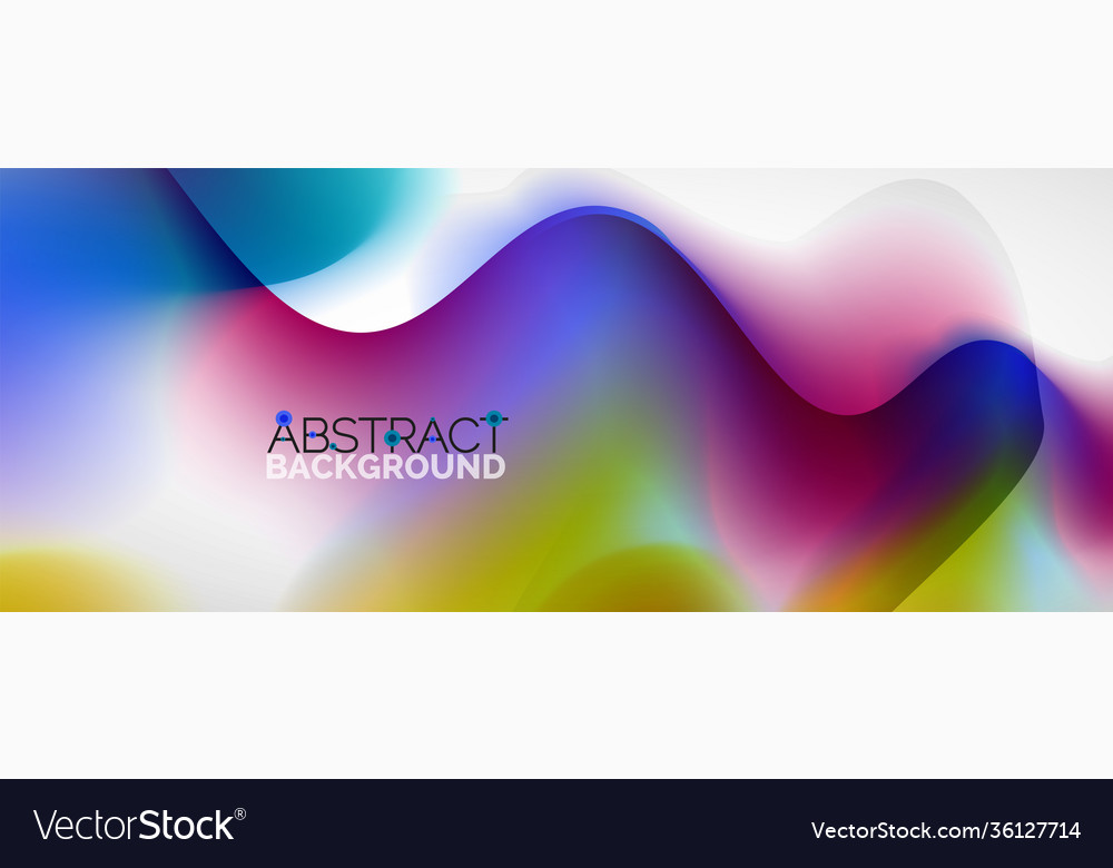 Fluid color gradient abstract background trendy vector image Fluid color gradient abstract background trendy