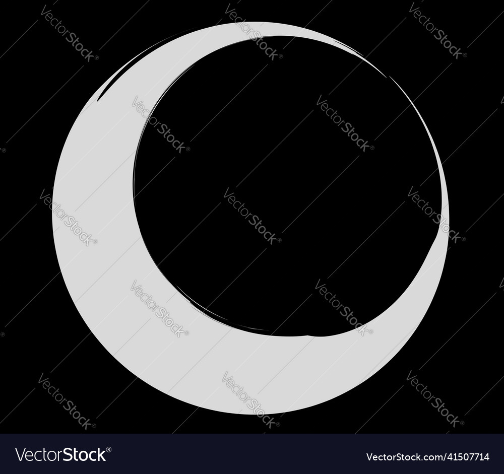 Grungy grunge semicircle circle shape element vector image Grungy grunge semicircle circle shape element