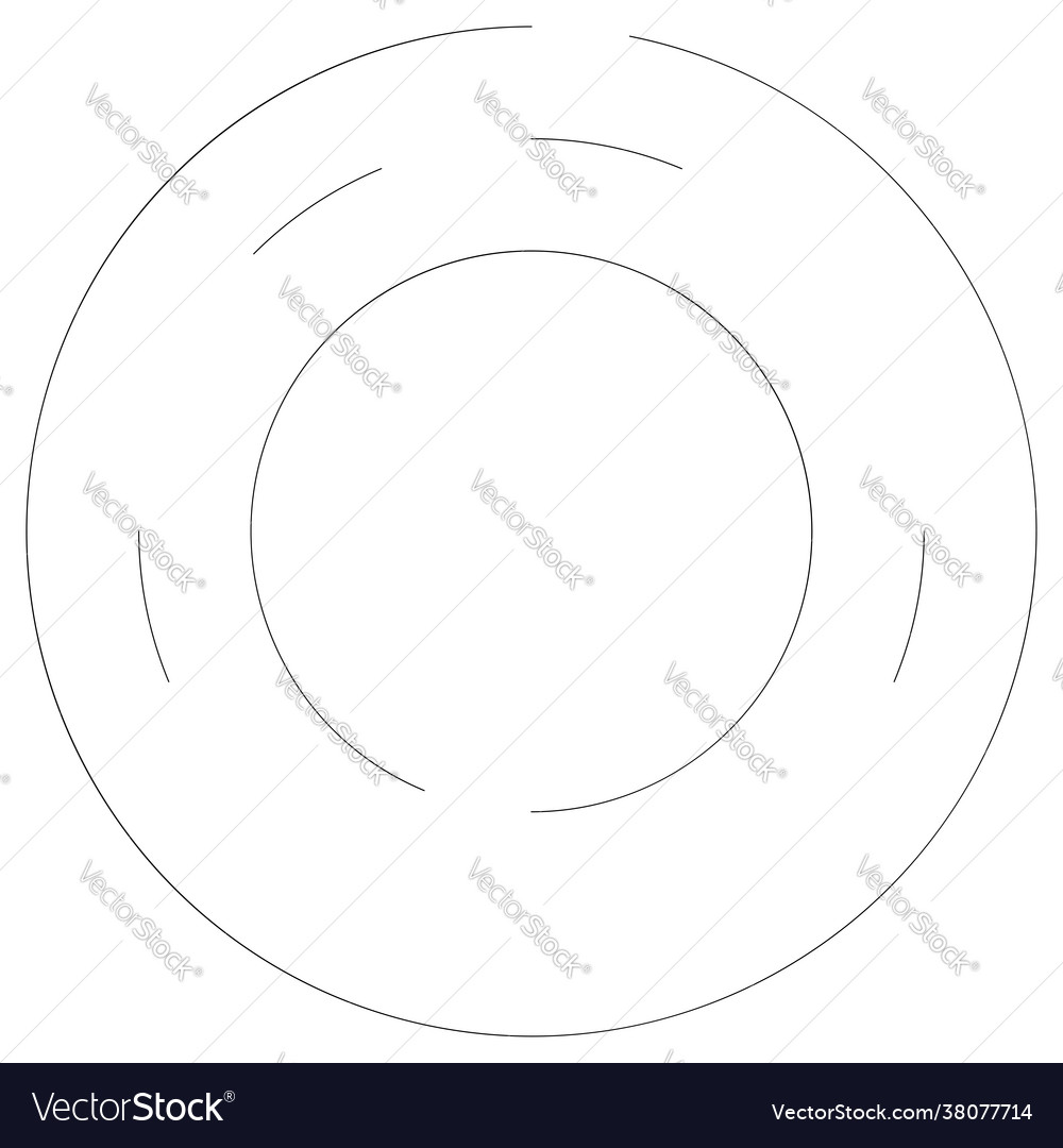 Gyrate rotating segmented lines circular element vector image Gyrate rotating segmented lines circular element