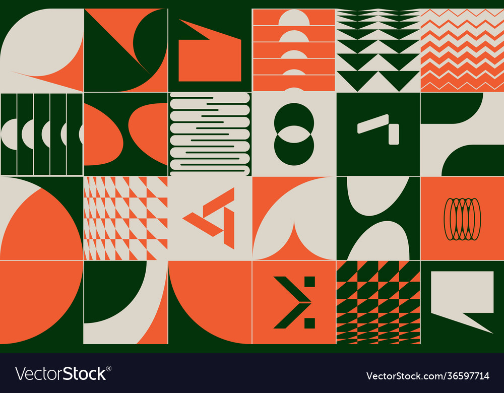 Retro future abstract pattern
