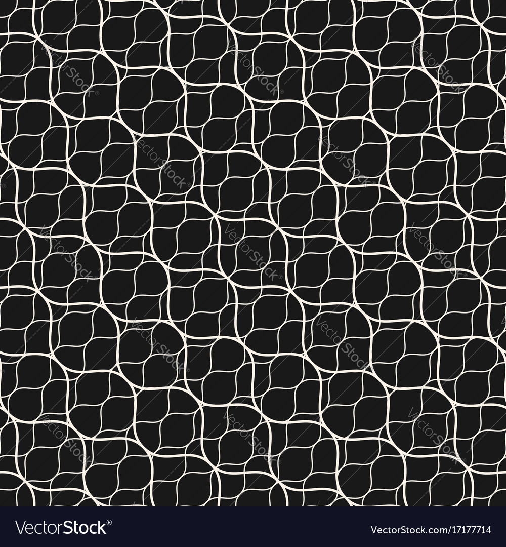 Seamless pattern diagonal wavy lines grid mesh