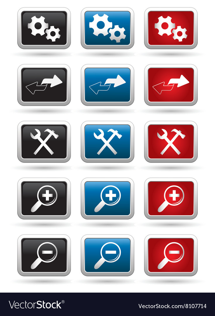 Set of 15 computer icons