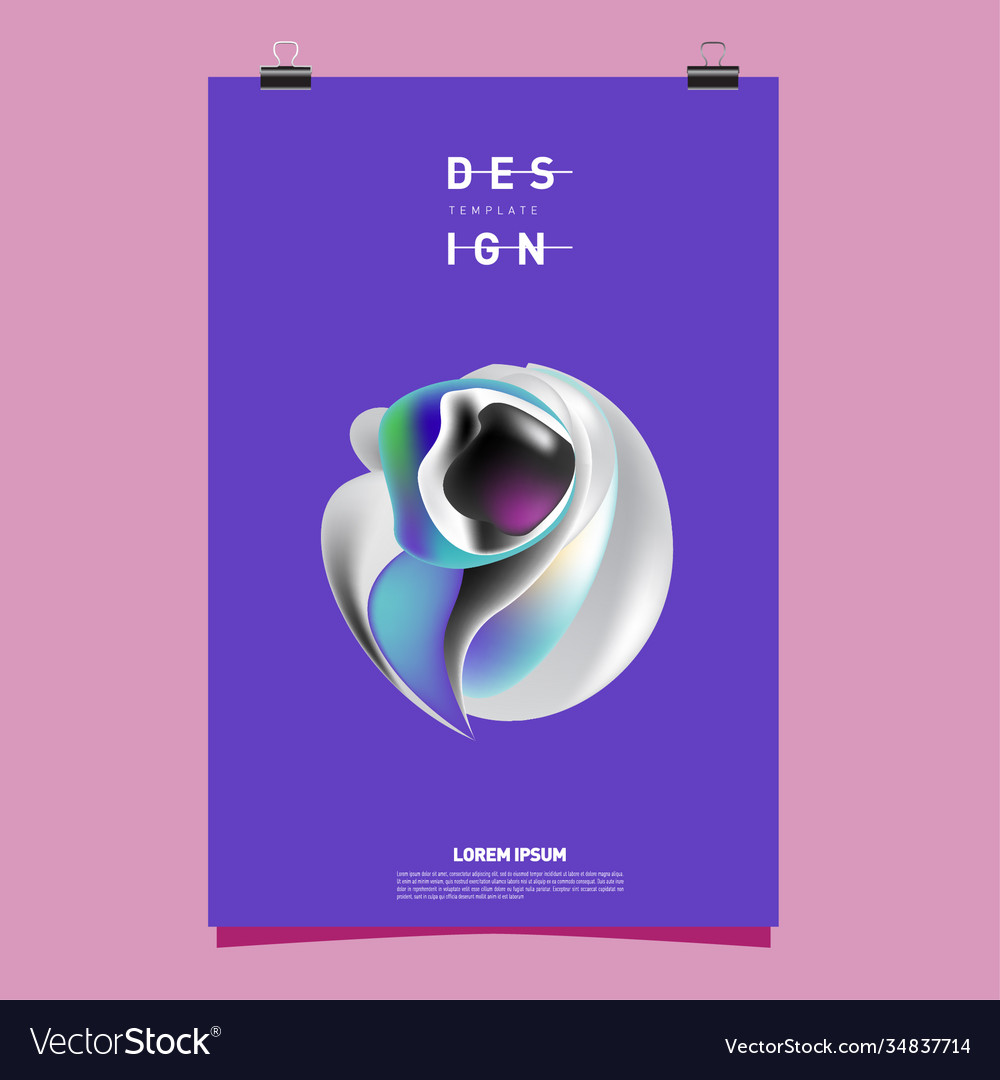 Simple abstract colorful fluid background