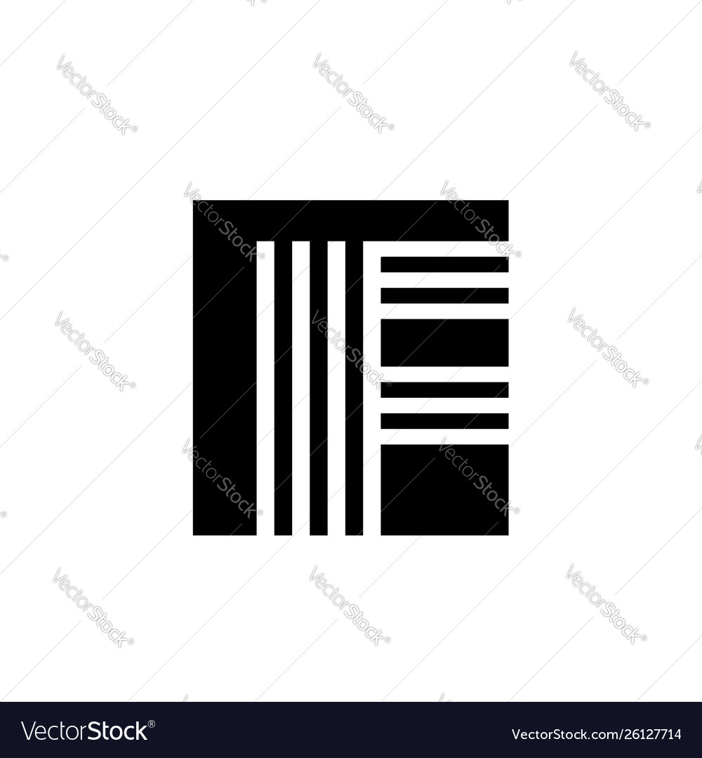 Simple if fi initials geometric shape company vector image Simple if fi initials geometric shape company