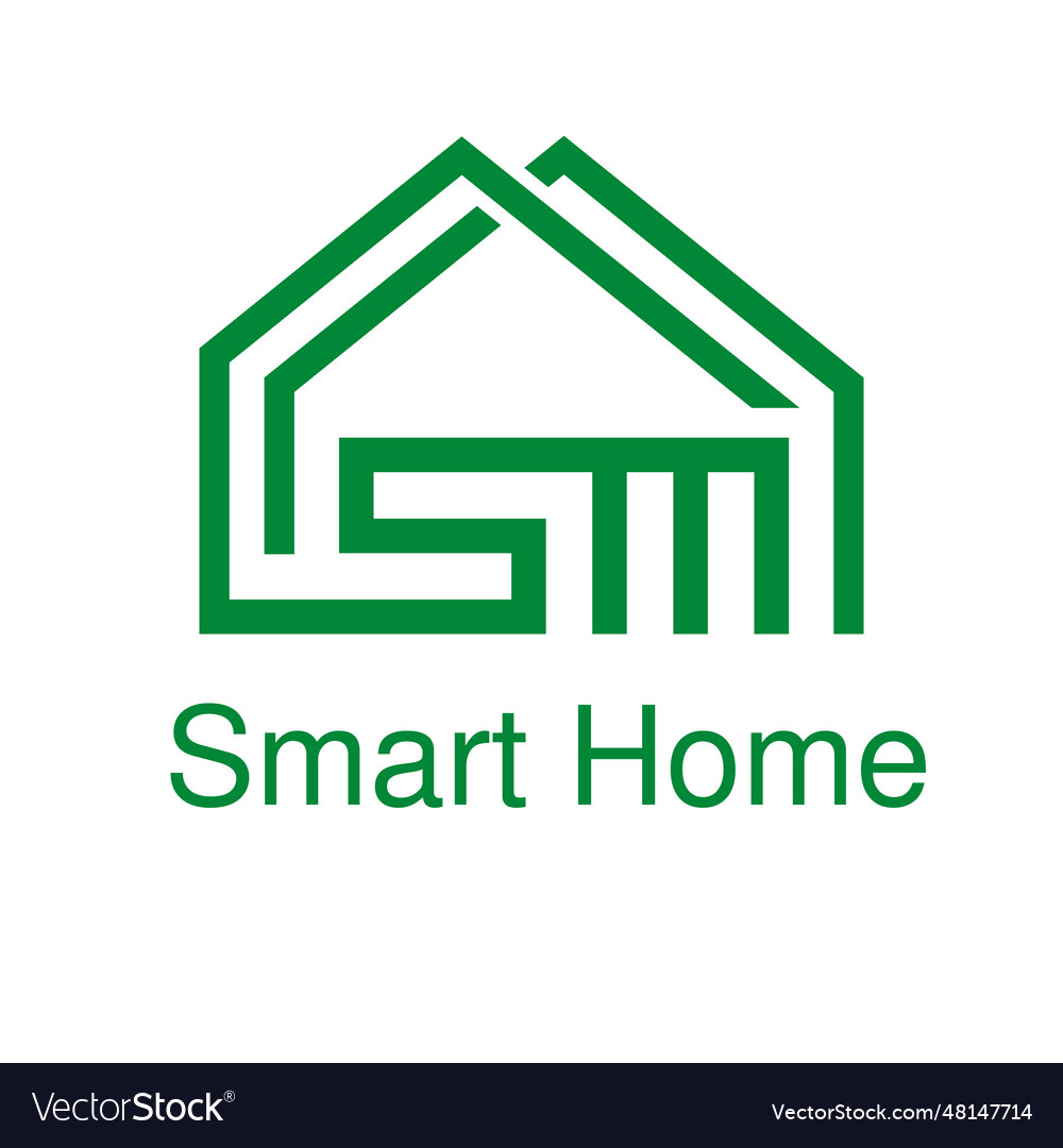 smart-home-logo-royalty-free-vector-image-vectorstock