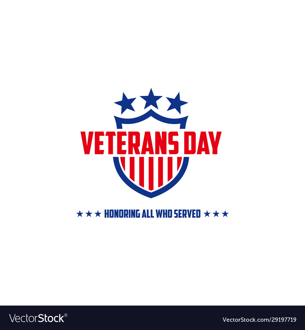 Design veterans day template writing Royalty Free Vector