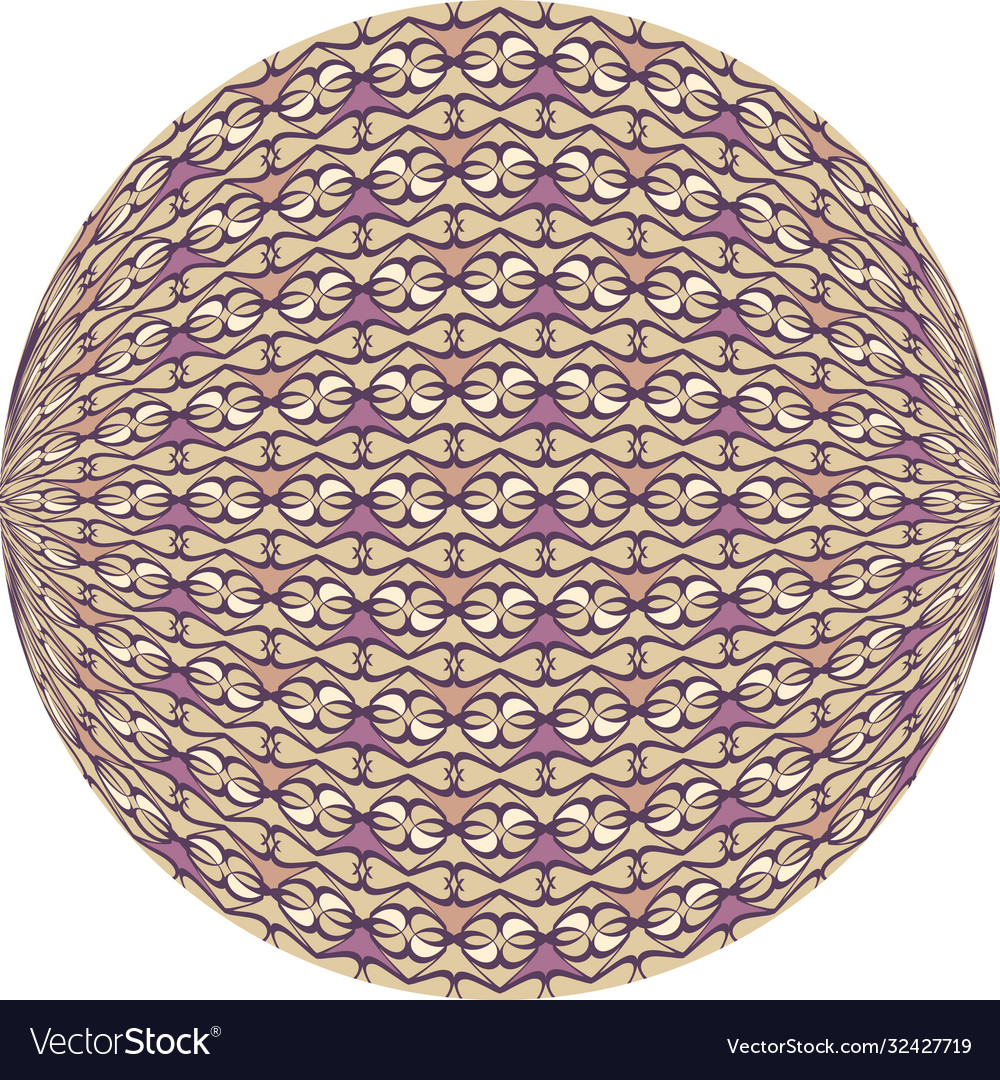 Geometric circle with distorted elements