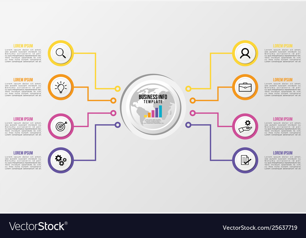 Infographic design template with options steps