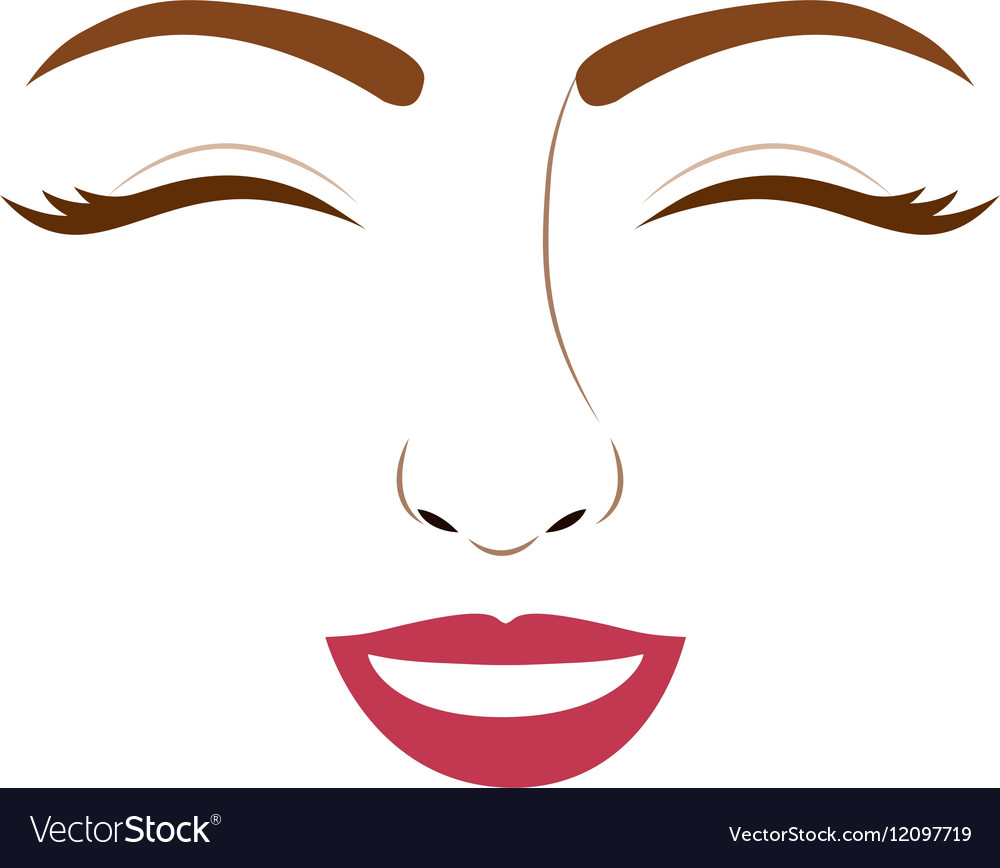 Isolated woman face design