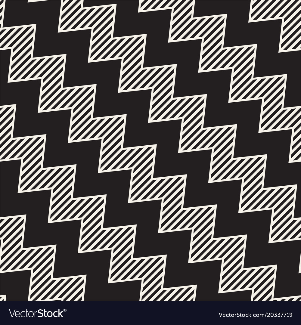 Monochrome Zigzag Pattern
