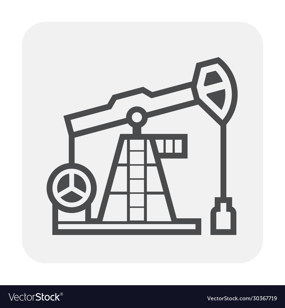 Oil pump ico Royalty Free Vector Image - VectorStock