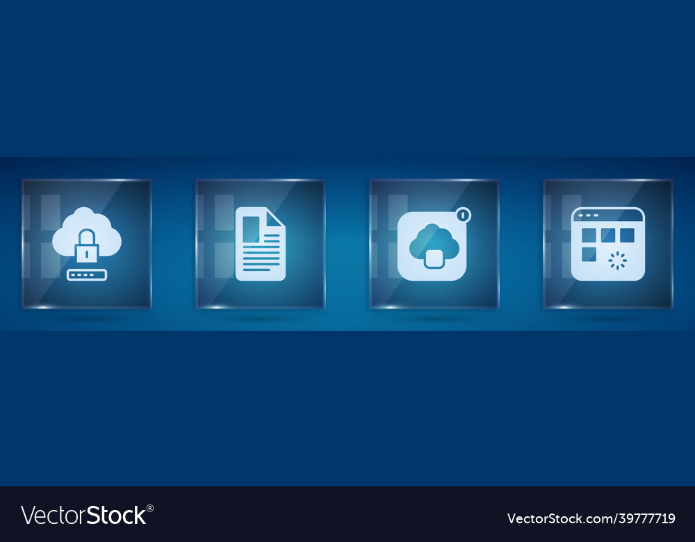 Cloud Computing Lock Dateidokument Vector Image Cloud Computing Lock Dateidokument