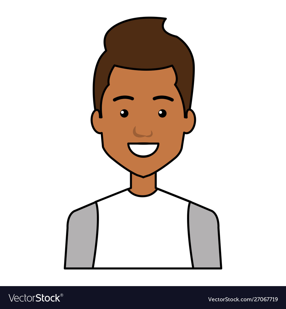 Young afro man with urban style character Vector Image