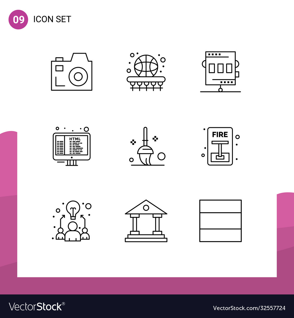 9 universal outlines set for web and mobile