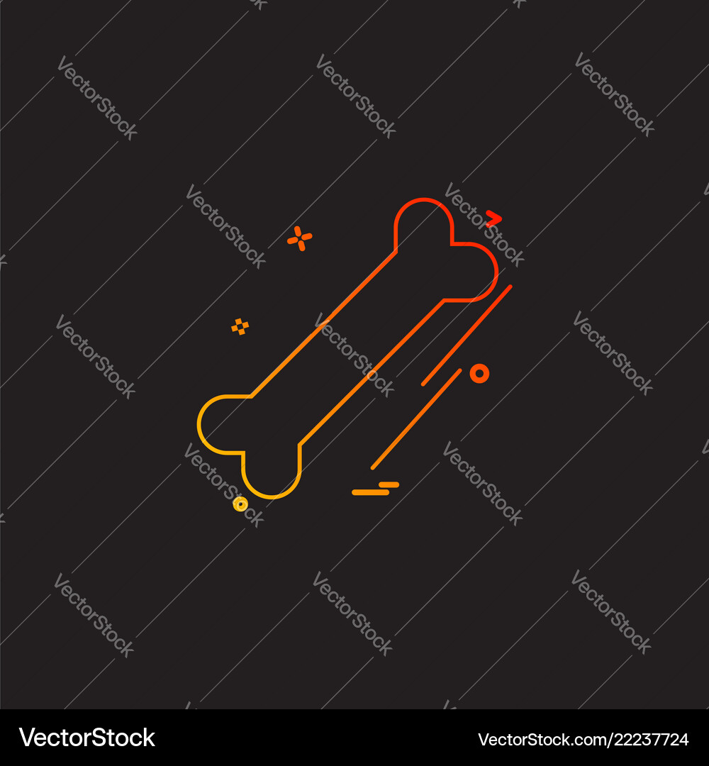 Bone icon design Royalty Free Vector Image - VectorStock