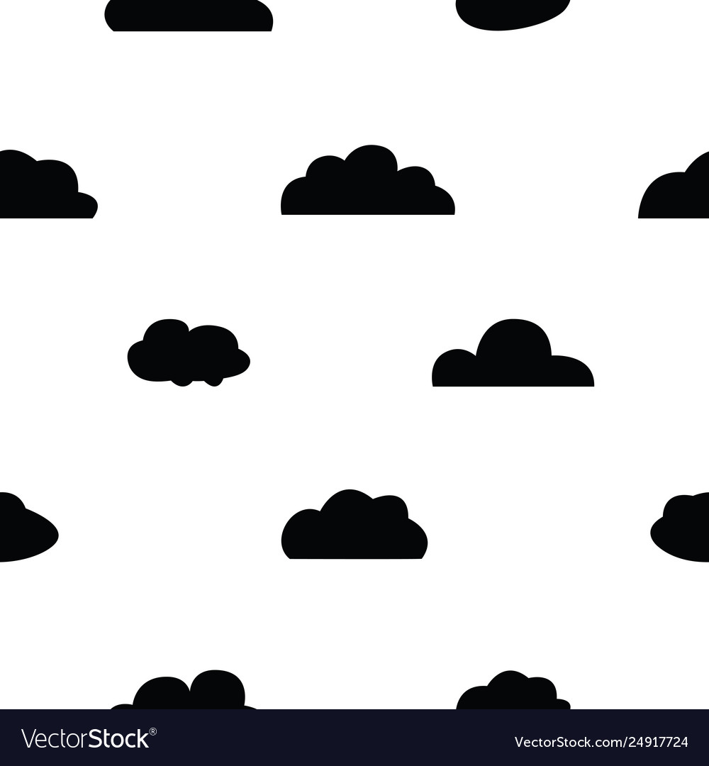 Cloud seamless pattern background icon