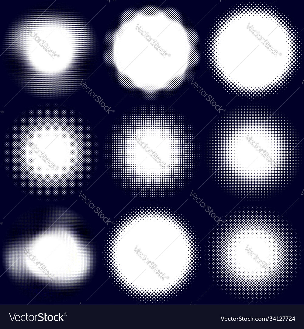 Halftone pattern texture circles dots screentone Vector Image Halftone pattern texture circles dots screentone