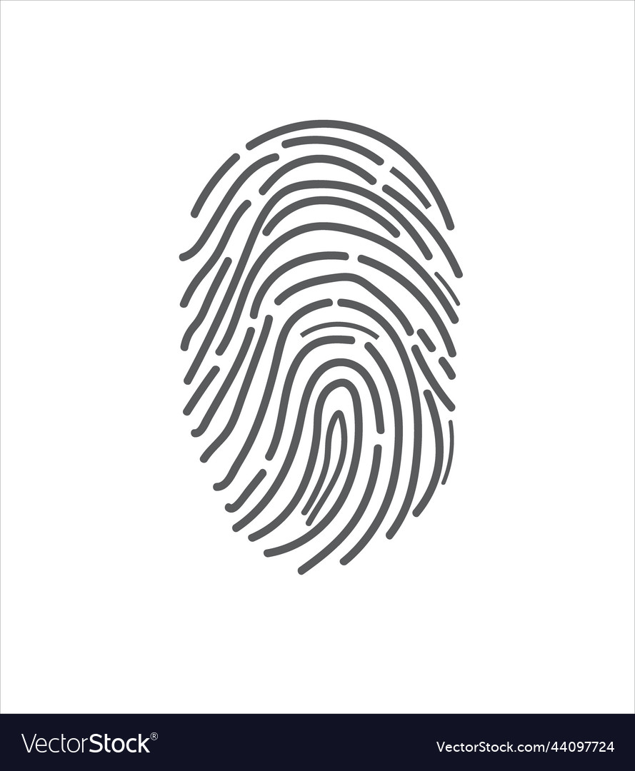 Human fingerprint icon Royalty Free Vector Image