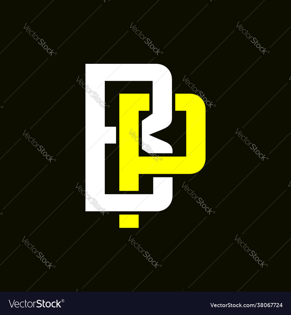 Initial letter bp logo template with sacred icon Vector Image