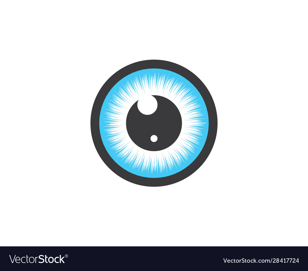 Optical eye icon logo template