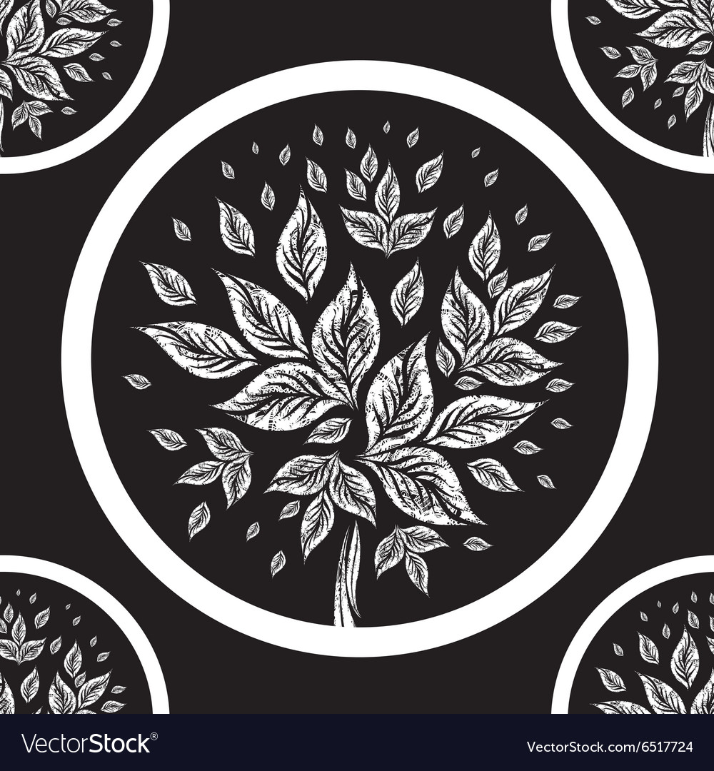 Seamless tree pattern 06