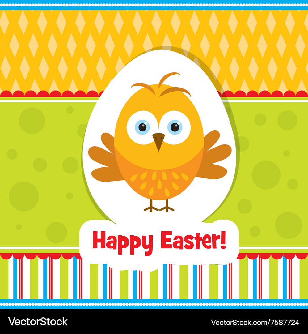 Template easter greeting card Royalty Free Vector Image